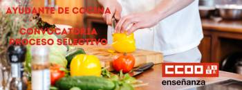 Proceso Selectivo Ayudante de Cocina: Convocatoria