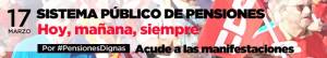 CCOO y UGT animan a toda la ciudadanía para que se sume a las movilizaciones del 17M en defensa de unas pensiones dignas
