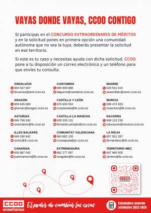 Vayas donde vayas, CCOO contigo