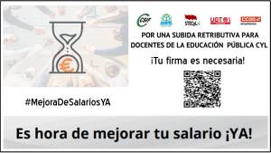 CCOO y el resto de sindicatos de la Mesa Sectorial de Educación recogen firmas para exigir la subida salarial de los docentes
