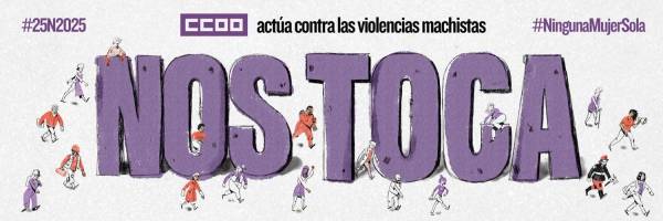 CCOO llama a una movilización masiva este 25N