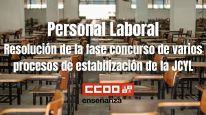 Personal Laboral. Resolución de la fase concurso de varios procesos de estabilización de la JCYL