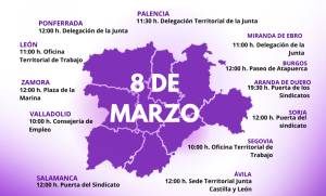 CCOO organiza manifestaciones y concentraciones con motivo del 8M