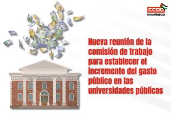 Nueva reunión de la comisión de trabajo para establecer el incremento del gasto público en las universidades públicas