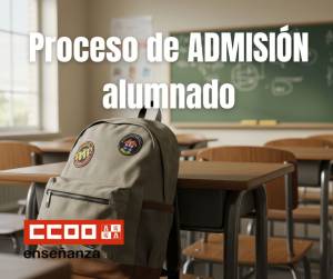 Proceso de admisión del alumnado en los centros docentes de CyL curso 2026-27