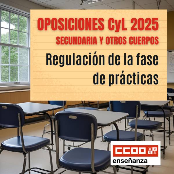 Oposiciones PES y O.C. 2025 CyL. Regulación de la fase de prácticas