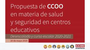 CCOO exige reforzar y aumentar las plantillas de los centros educativos para un comienzo de curso seguro