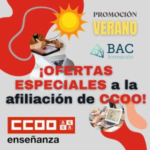 Cursos BAC-CCOO. Personal Laboral. Promoción verano 2025