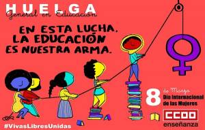 CCOO convoca huelga general de educación para el 8 de marzo