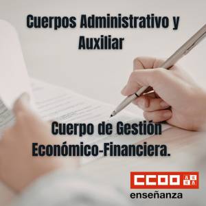 Personal Funcionario: Convocatoria proceso selectivo Cuerpos Administrativo y Auxiliar y  Cuerpo de Gestión Económico-Financiera.