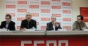 Declaraciones de Toxo en la presentación de un informe del gabinete Económico de CCOO