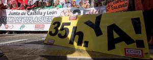 Amplio seguimiento del paro de 2,5 horas en defensa de las 35 horas semanales