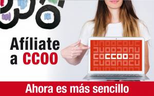 Afiliarse a CCOO ahora es más sencillo